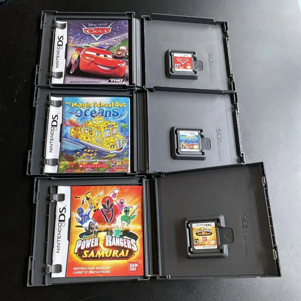 3x Nintendo DS Games Cars Power Rangers Magic School Bus Oceans - Picture 3 of 5